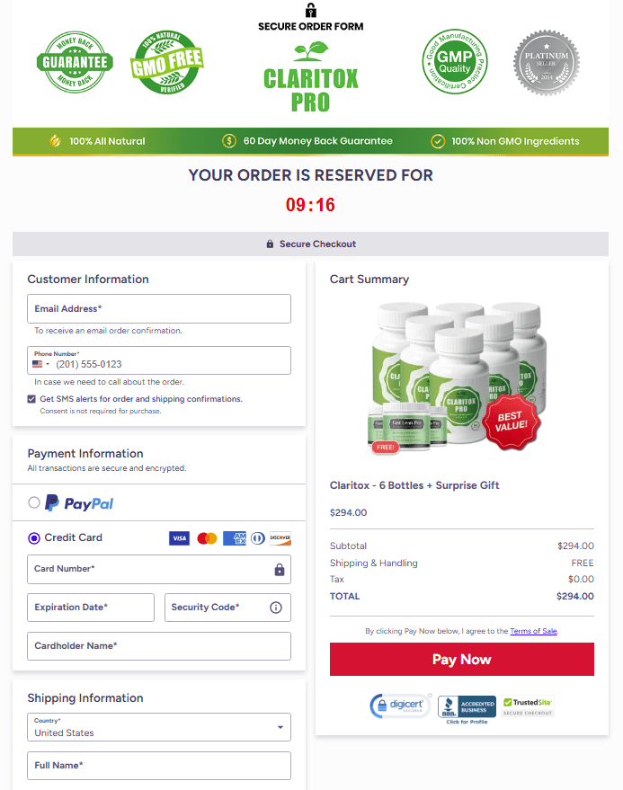 Secure Checkout Form